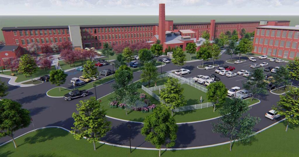 Stehli Silk Mill 3D Rendering